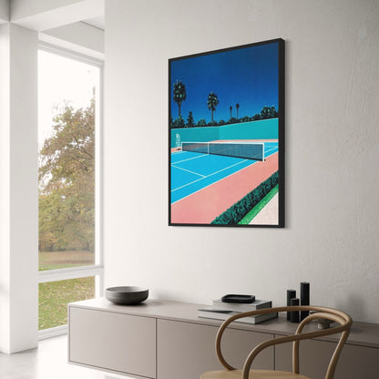 Retro Hiroshi Nagai Poster | Vaporwave Japanese Beach City Car | Canvas Wall Art | Nordic Home Decor