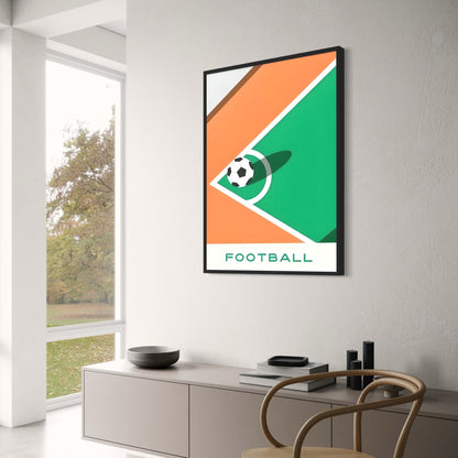 The Geometry of Victory | Soccer Art Series