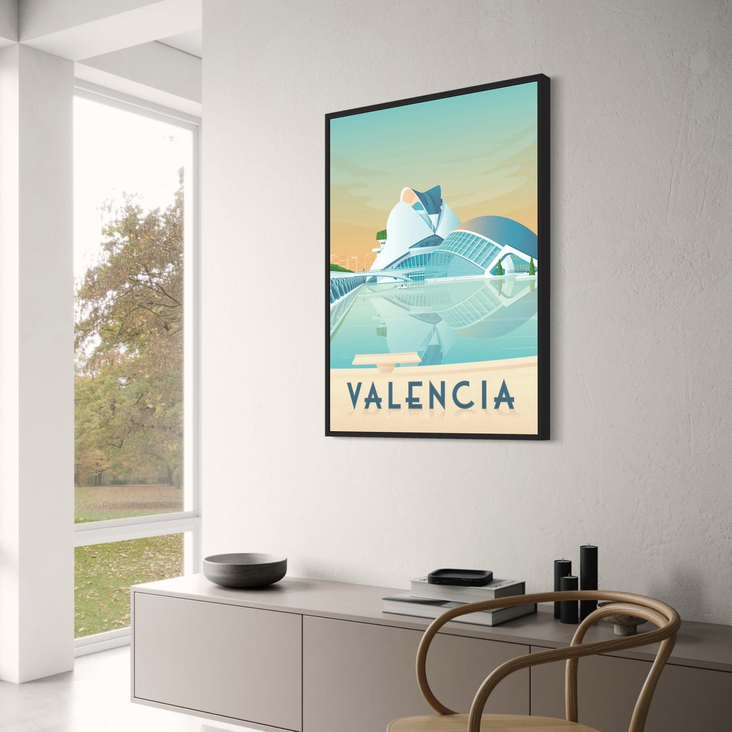 Valencia | Iconic Destinations | Travel Poster | Scenic Wall Art | Cityscape Decor | Spain Photography | 24x36 Inch