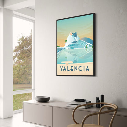 Valencia | Iconic Destinations | Travel Poster | Scenic Wall Art | Cityscape Decor | Spain Photography | 24x36 Inch