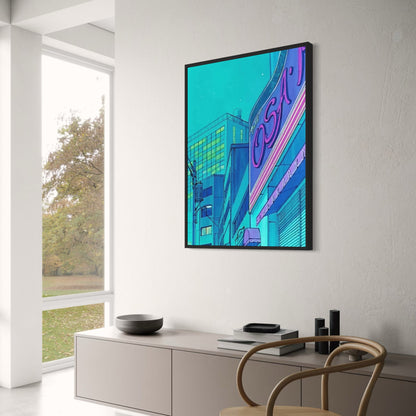 Classic Japanese Anime | City Glow Vibrant Art