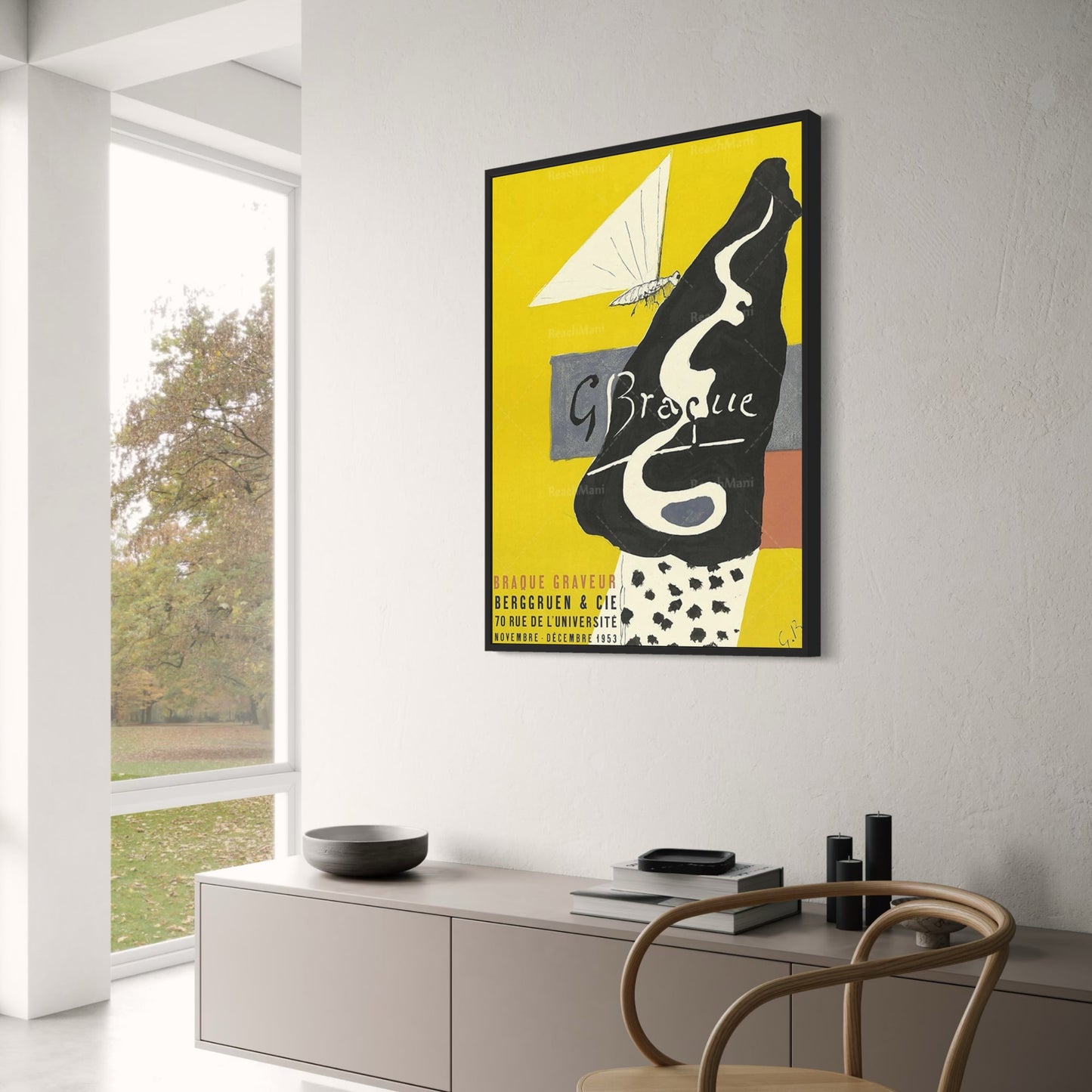 Georges Braque Poster | Graveur 1953 Art Print | Vintage French Artwork | Home Wall Decor | Classic Artistic Masterpiece