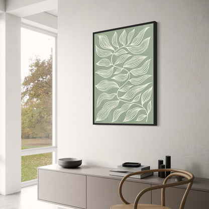 Earthy Geometric | Abstract Green Shapes | Modern Decor