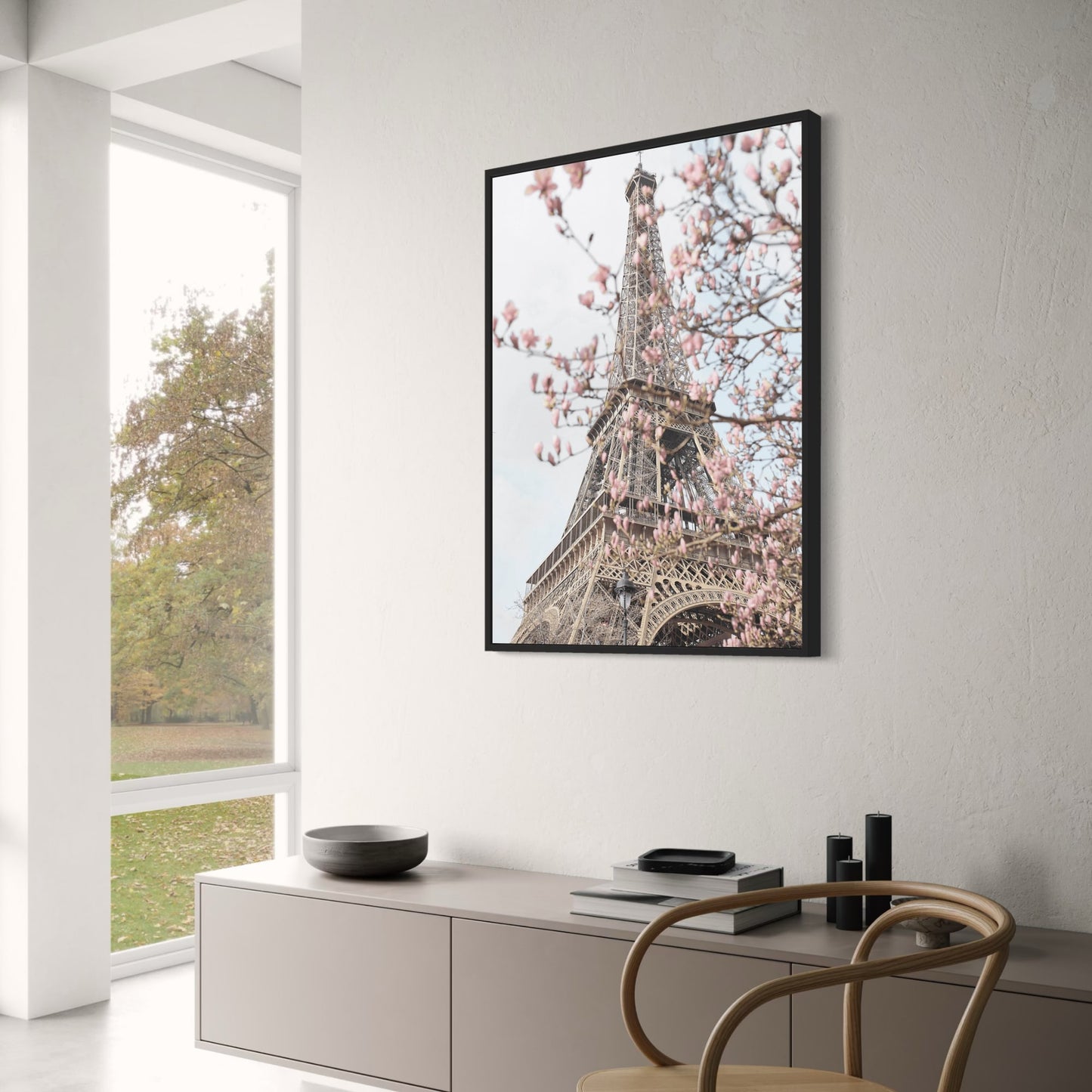 Eiffel Tower with Flowers | Artistic Decor