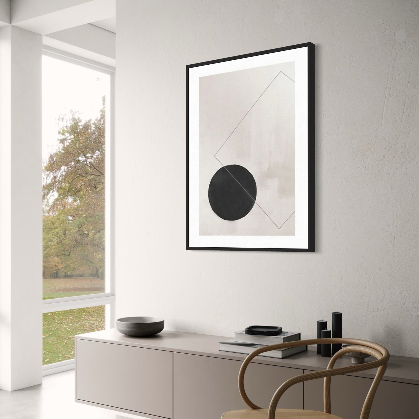 Dialogues in Shape and Space | Abstract Geometric Poster | Modern Home Decor | Wall Art | Visual Artwork