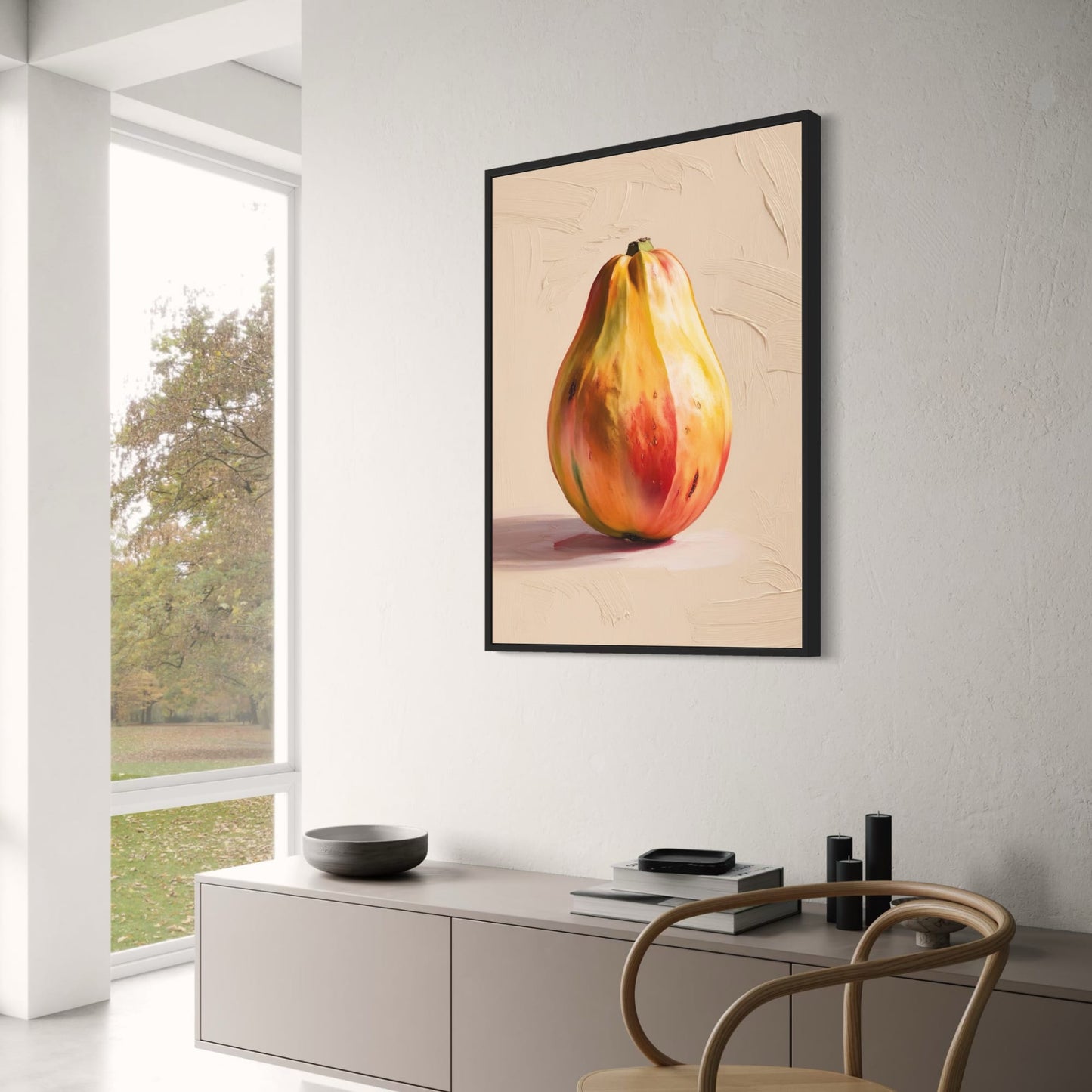 Papaya Botanical Print | Vibrant Nature Illustration