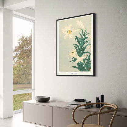 Ohara Koson | Japanese Ukiyo-e | Lilies Artwork