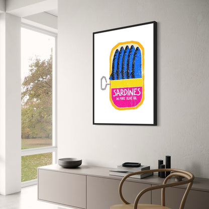 Vintage Sardines | Olive Oil Retro Art