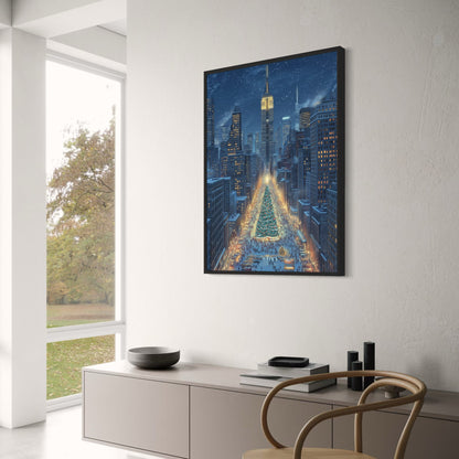 Christmas Tree Cityscape | Festive Night