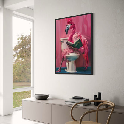 Royal Punk Flamingo with Glasses