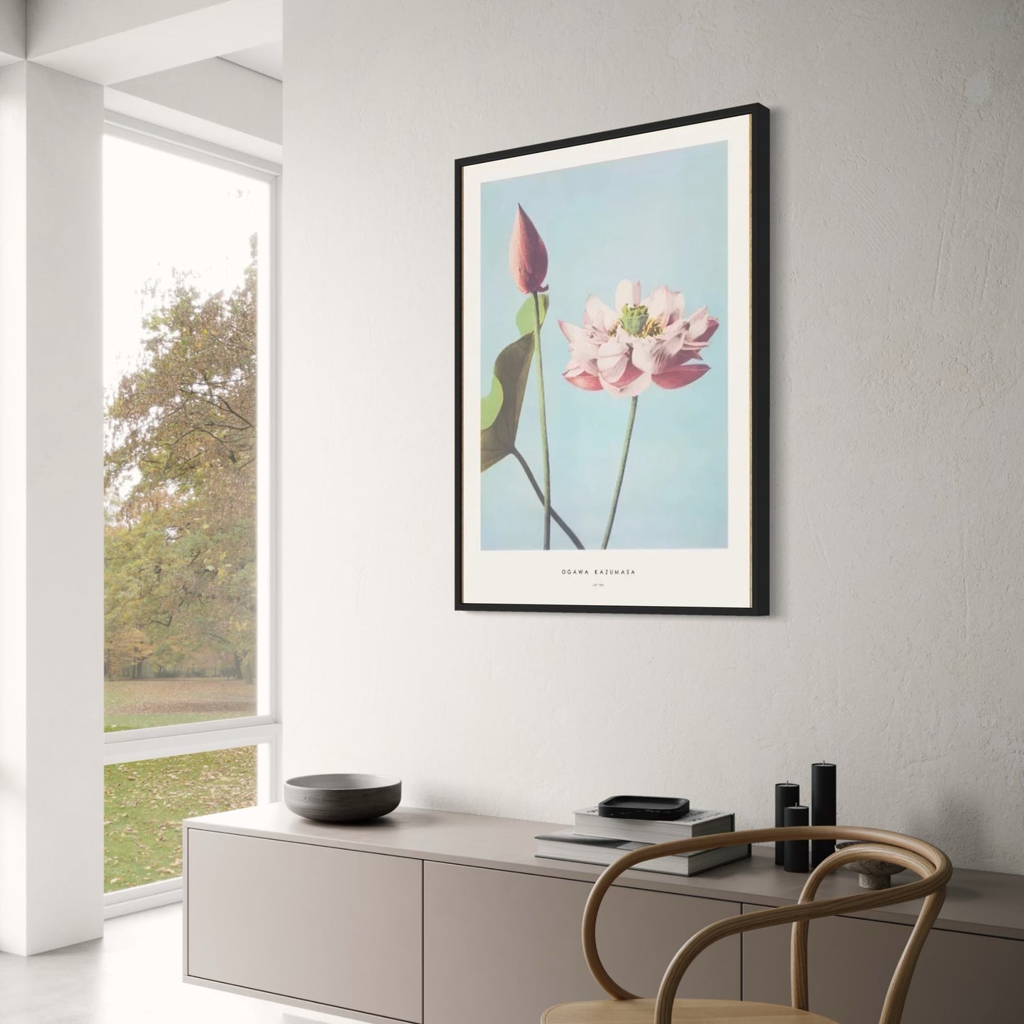 Ogawa Kazumasa Poster | Peony Floral Design | Ukiyo-e Japanese Art Print | Traditional Wall Decor