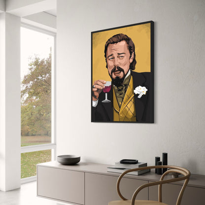 The Wolf of Wall Street Poster | Leonardo DiCaprio Canvas Art | Movie Decor for Living Room | Wall Art