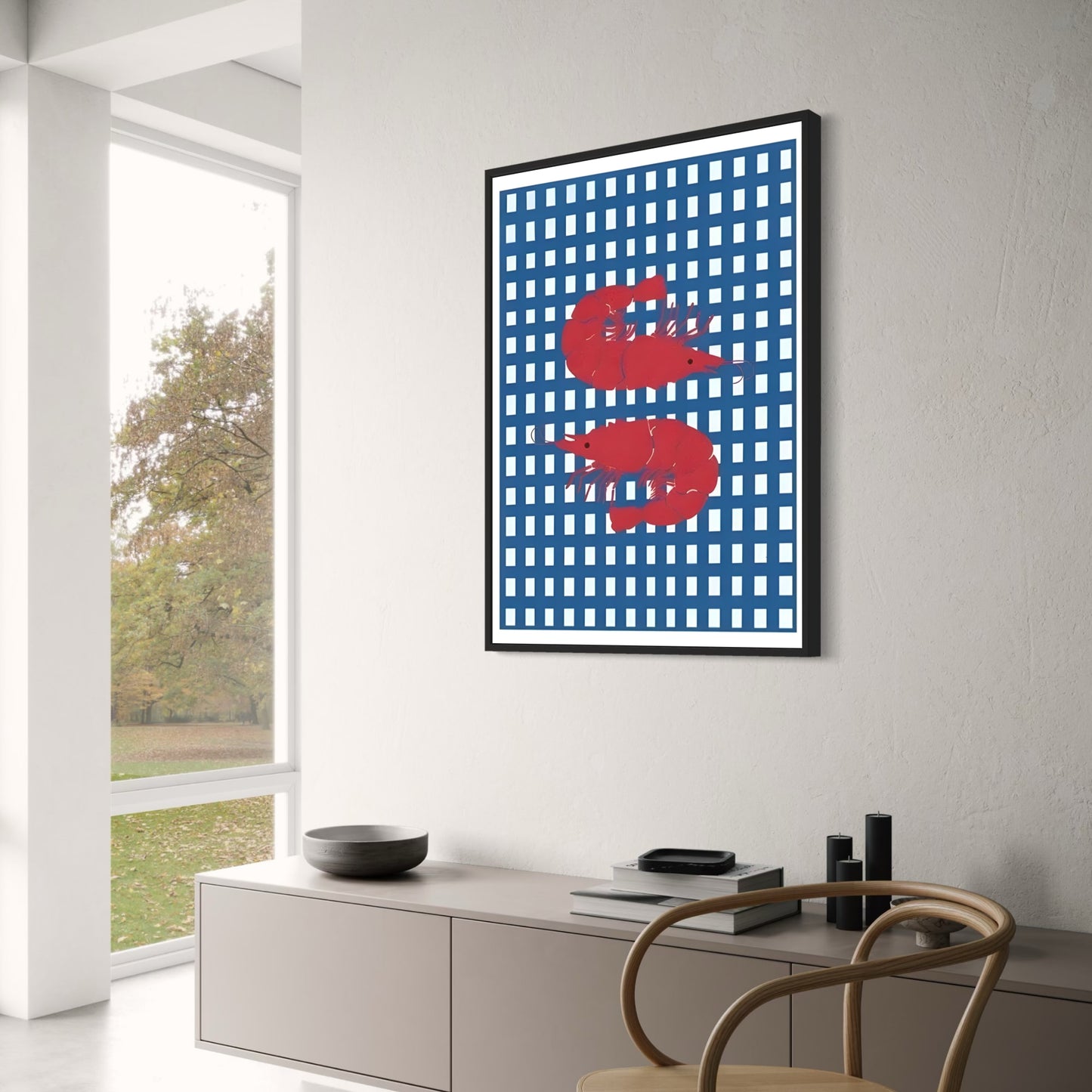 Nigirizushi Shrimp Poster | Delicious Seafood Art | Home Decor | Japanese Cuisine Visual Artwork