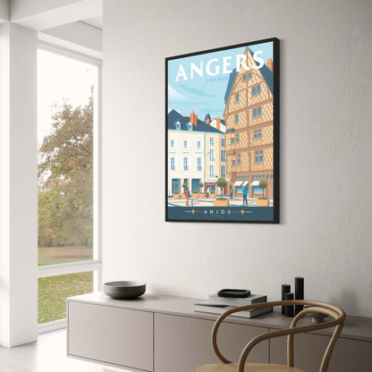 Angers France Poster | Iconic Destinations Series | Scenic Wall Art | Travel Landscape | Home Decor | Visual Artwork