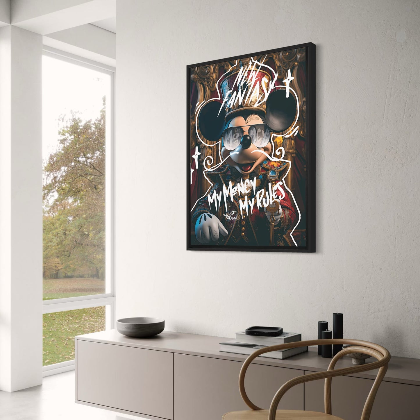 My Money My Rules Art | Motivational Poster | Home Wall Decor | Inspirational Quote | Modern Visual Artwork | Stylish Print | Office | Bedroom Wall Art
