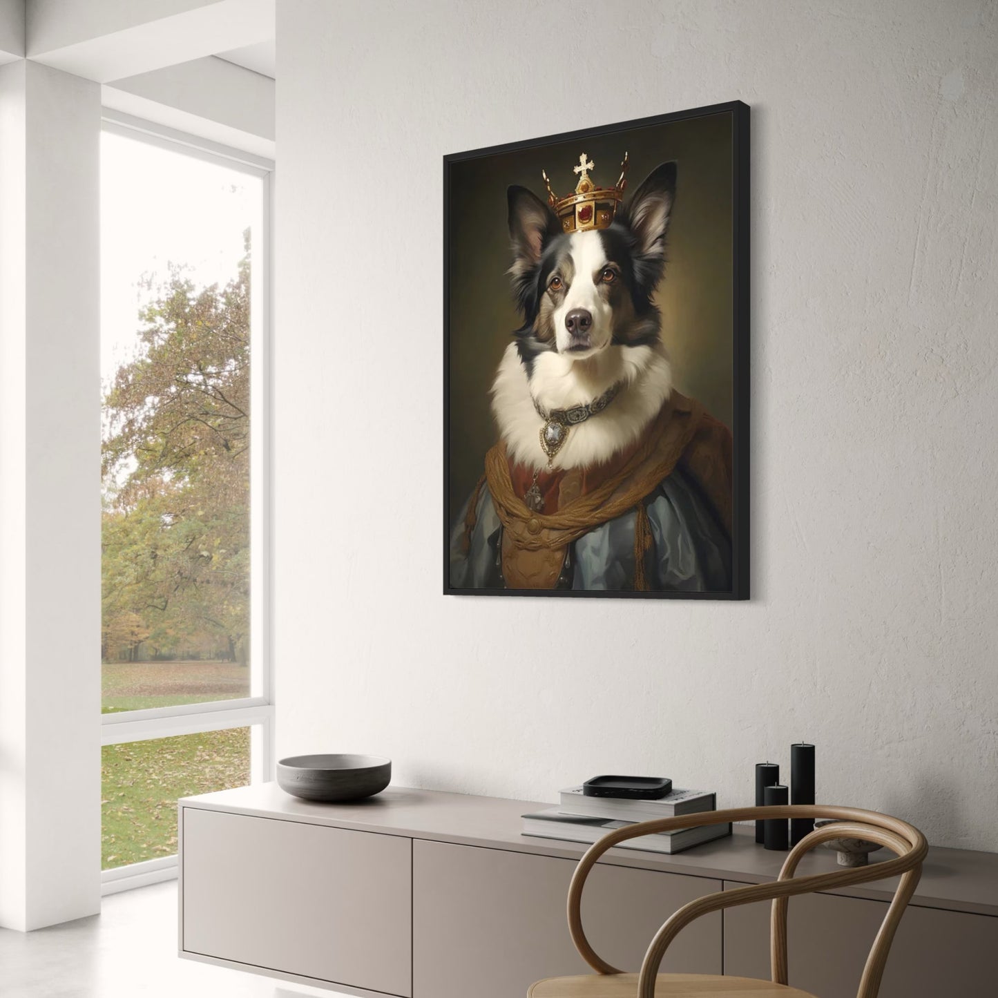 Majestic Border Collie Portrait