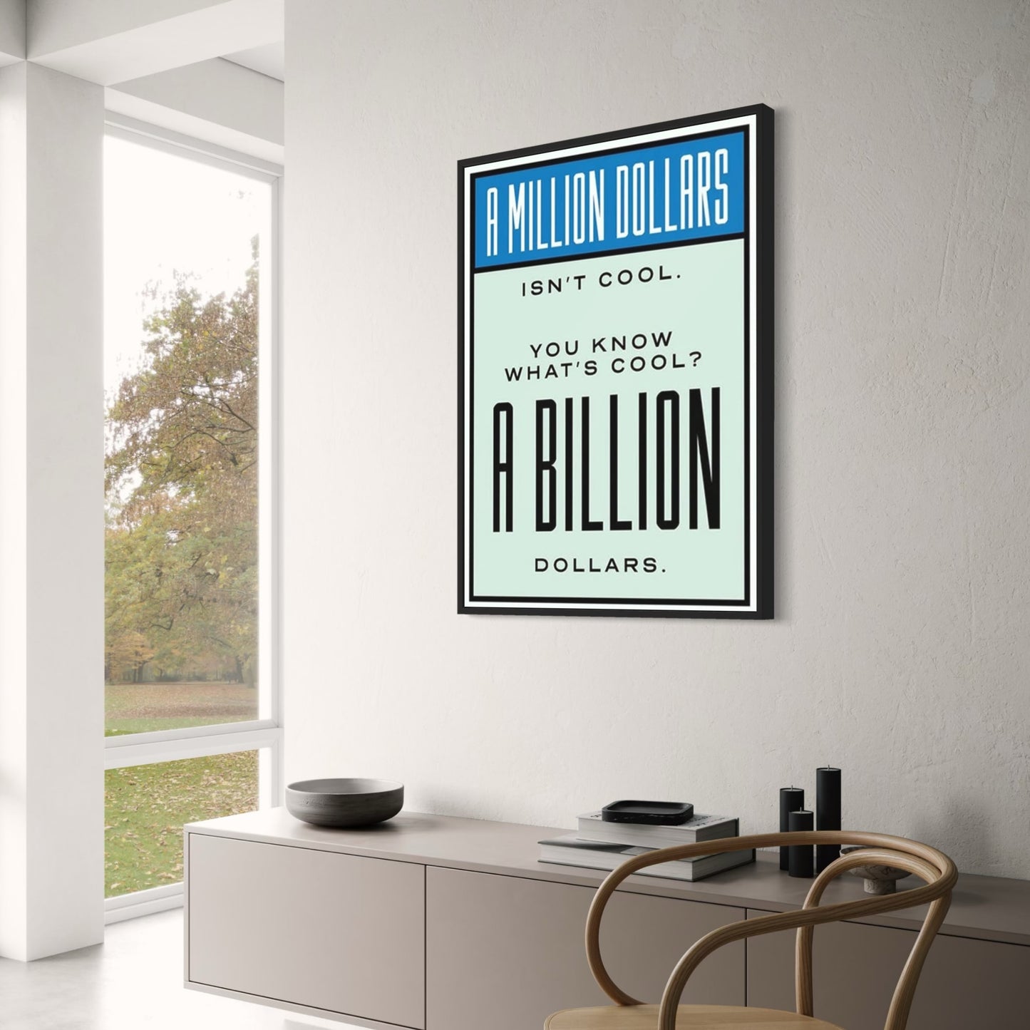 Monopoly Game Art | Billion Dollar Theme | Wall Decor Poster