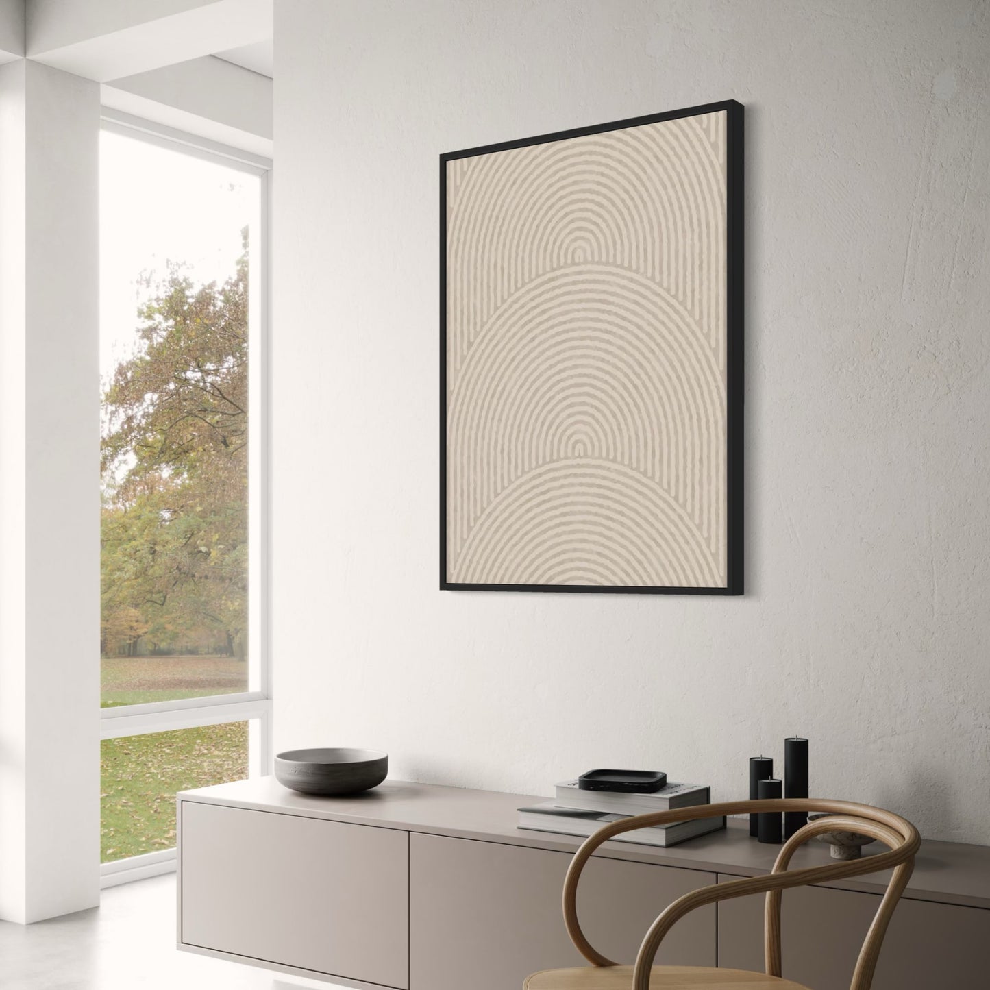 Subtle Geometry | Minimalist Geometric Art | Modern Aesthetic Wall Poster | Home Decor | Visual Artwork for Living Room