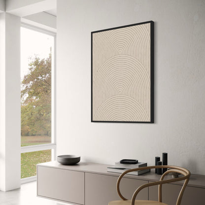 Subtle Geometry | Minimalist Geometric Art | Modern Aesthetic Wall Poster | Home Decor | Visual Artwork for Living Room