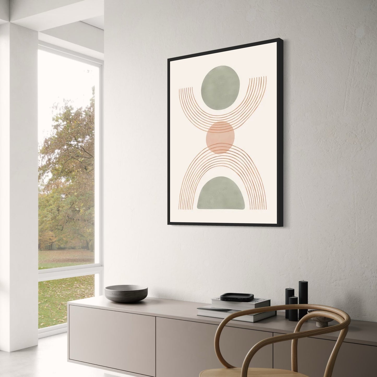 Balanced Abstract Art | Modern Geometric Design Poster | Wall Decoration for Home & Office Decor
