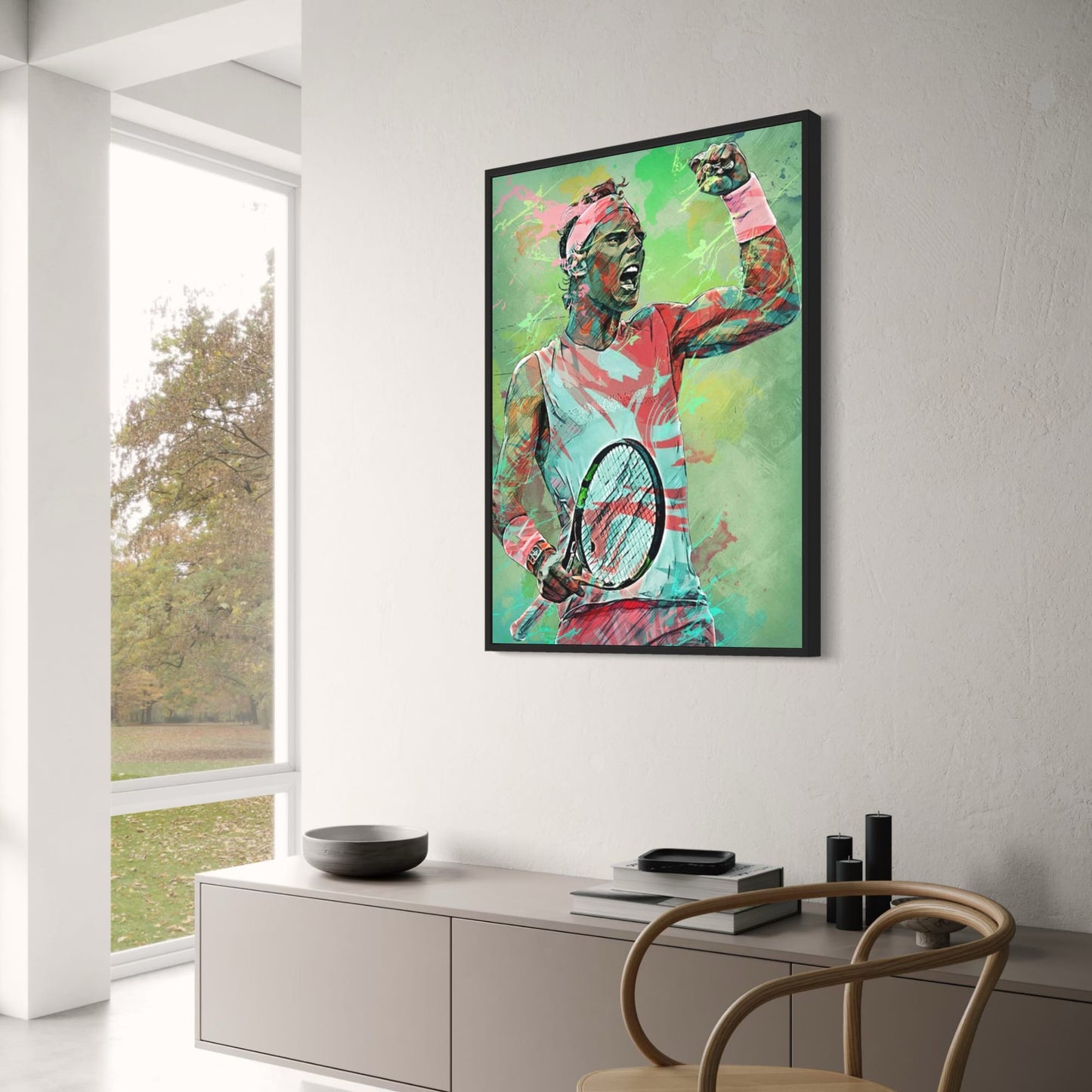 Rafael Nadal Abstract | Tennis Legend Art
