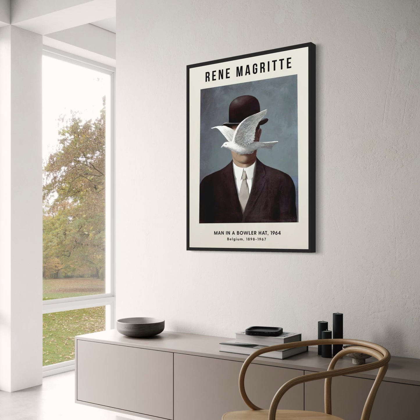 Rene Magritte | Man in a Bowler Hat | Surrealist Artwork