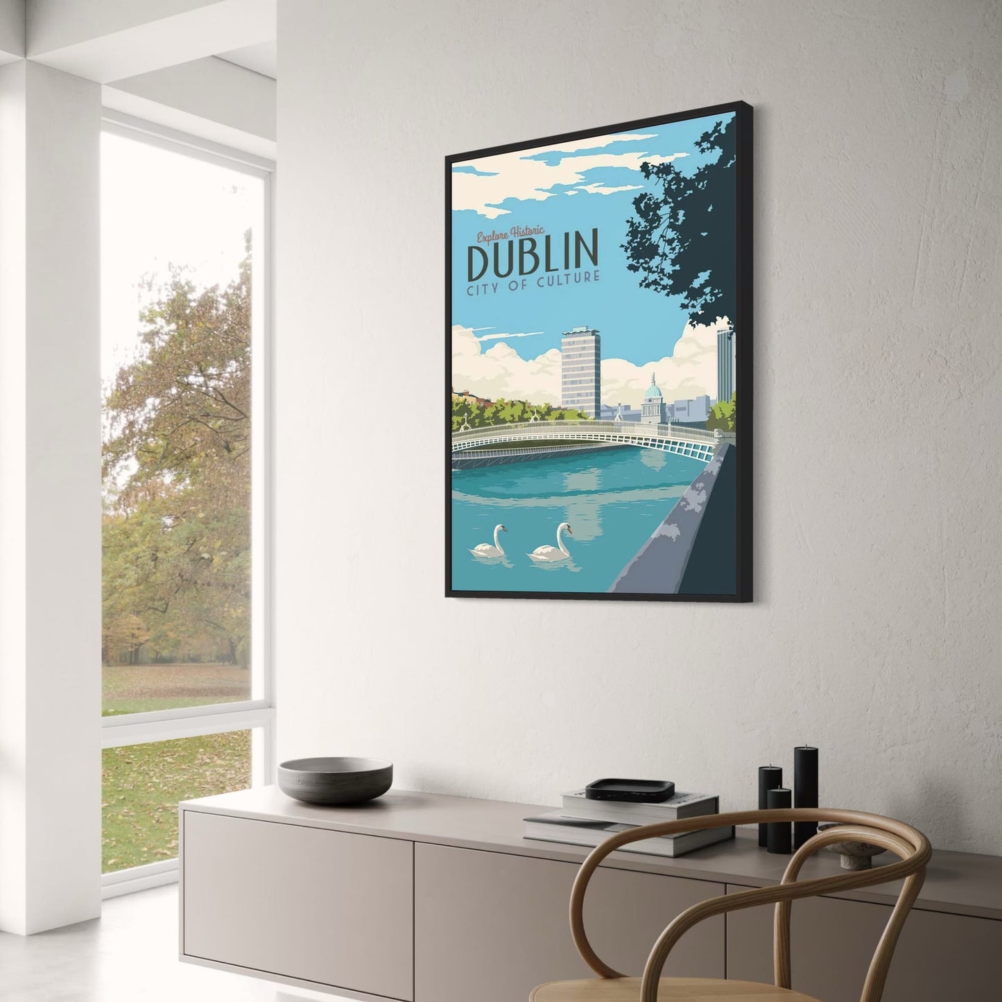 Dublin | Cultural Landmarks | Ireland Exploration | Artistic Journey | Poster