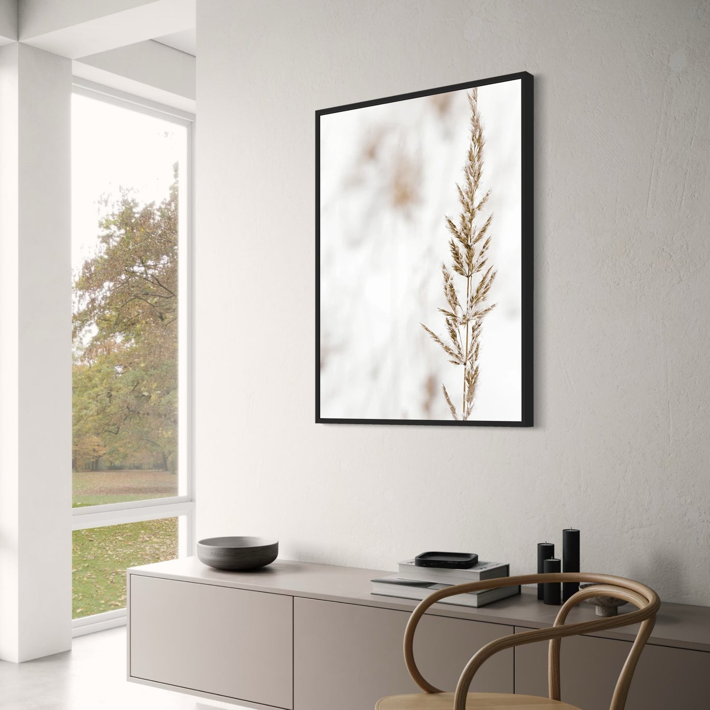 Boho Delicate Stems | Botanical Art Print | Minimalist Wall Decor | Modern Floral Poster | Home & Office Decoration