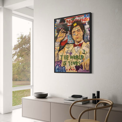 Abstract Pop Queen Graffiti Art Poster Print | Street Wall Art | Canvas Living Room Decor | England Portrait