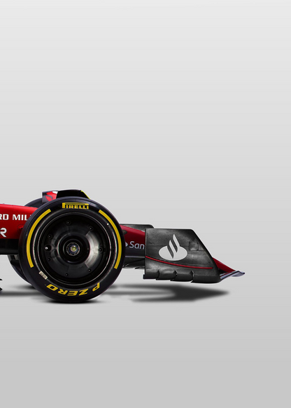 3-Piece | Ferrari | F1 |Charles Leclerc 2025 Season | Triple Panel Formula 1 Racing Car Poster | Vibrant Full-Car Profile Displays | Collector's Edition Artwork