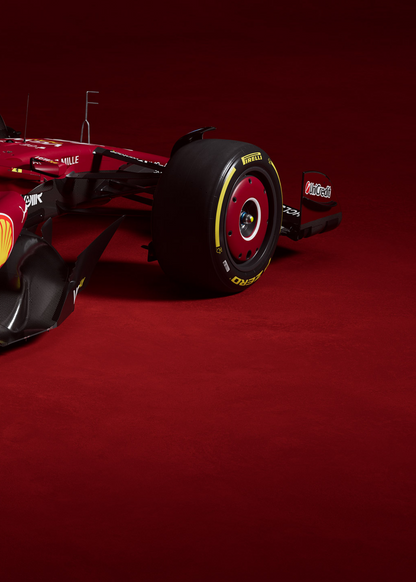 Ferrari Formula 1 Racing Car 3-Piece Canvas Wall Art | Triple Panel Sports Decor | Charles Leclerc Poster | Lewis Hamilton Poster | Motorsport Enthusiast Wall Poster