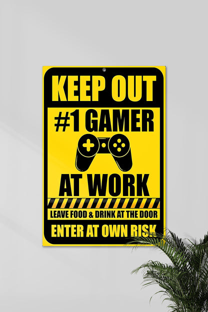 KEEP OUT | GAMER AT WORK