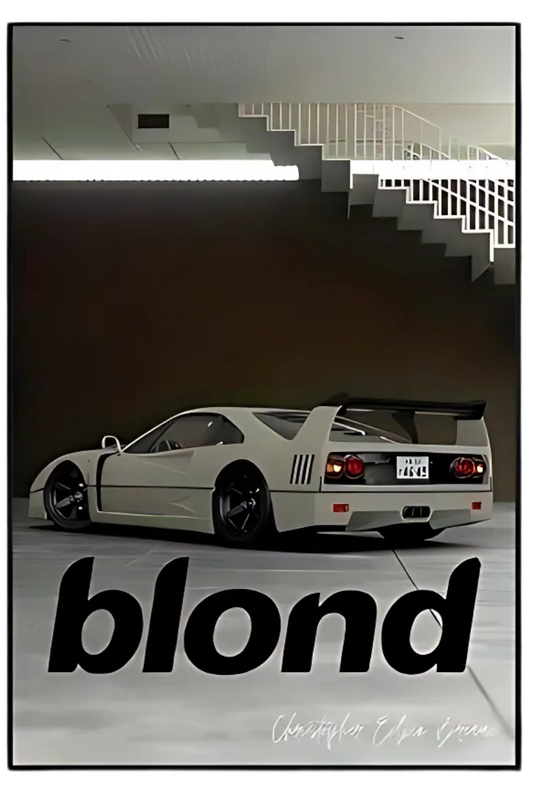 Blond Music Album Poster | Wall Art Decor | Visual Artwork Print | Home & Garden | Music Lovers Gift