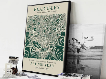 Aubrey Vincent Beardsley Poster | Art Nouveau Masterpiece | Belle Époque 1897 | Vintage Wall Art Decor