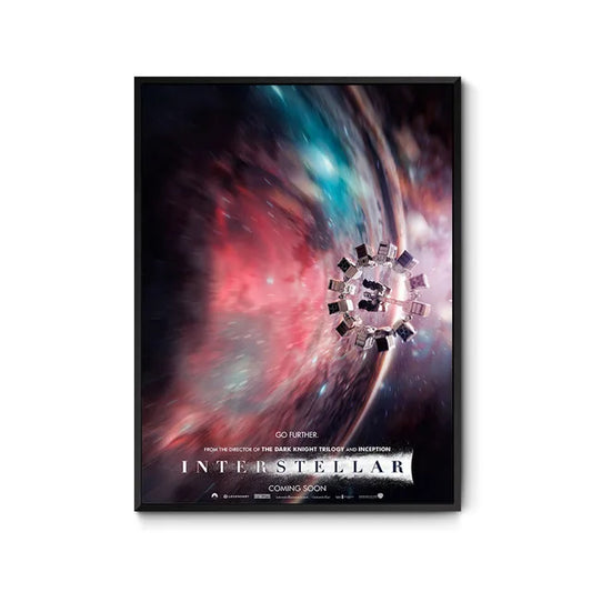 Nordic Style | Interstellar Movie Poster | Space Science Fiction Canvas Art | Wall Decor Printing