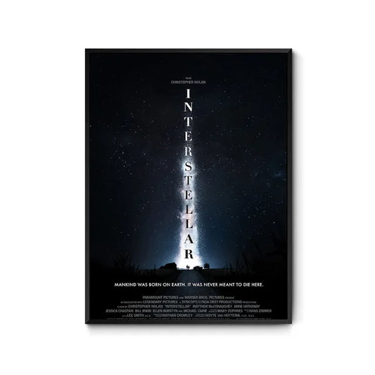 Interstellar Movie Poster | Canvas Painting | Nordic Style Space Sci-Fi | Wall Art | Home Decor