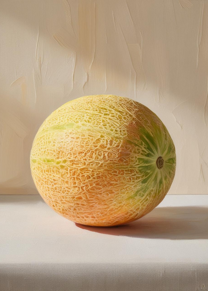 Cantaloupe and Melon | Vibrant Fruits Illustration