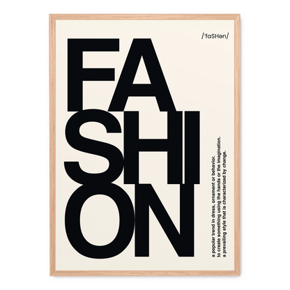 Modern Fashion Typography | Art Print Poster | Home Decor Wall Art | Stylish Interior Design | Inspirational Words