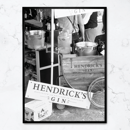 Hendricks Gin Poster | Wall Art | Home Decor | Decorative Print | Vintage Style Artwork | Bar Decor