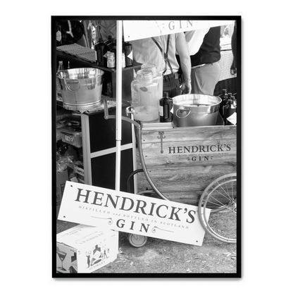 Hendricks Gin Poster | Wall Art | Home Decor | Decorative Print | Vintage Style Artwork | Bar Decor