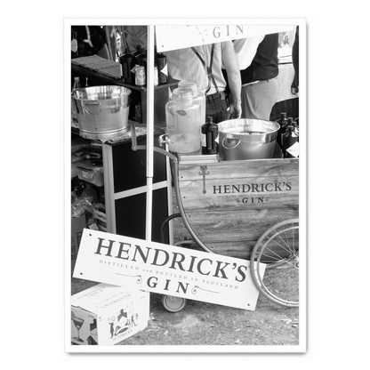 Hendricks Gin Poster | Wall Art | Home Decor | Decorative Print | Vintage Style Artwork | Bar Decor
