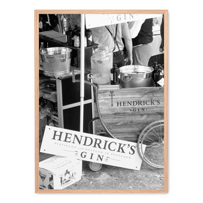 Hendricks Gin Poster | Wall Art | Home Decor | Decorative Print | Vintage Style Artwork | Bar Decor