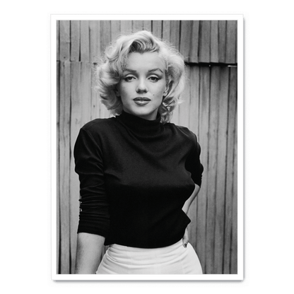 Marilyn Monroe Vintage Glamour | Iconic Hollywood Legend | Art Print Poster | Classic Movie Star Wall Decor | Timeless Celebrity Portrait