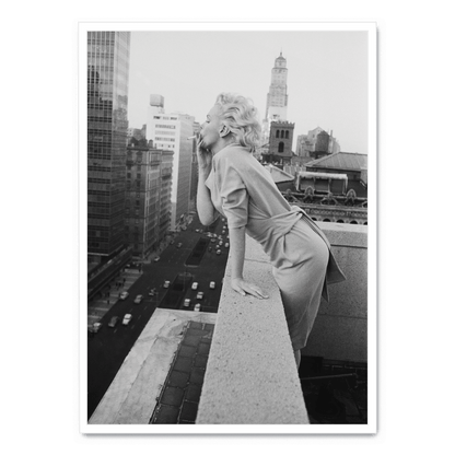 Marilyn Monroe Smoking Poster | Vintage Art Print | Home & Garden Decor | Celebrity Wall Art