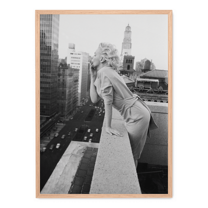 Marilyn Monroe Smoking Poster | Vintage Art Print | Home & Garden Decor | Celebrity Wall Art