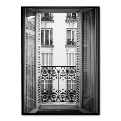 Paris Scene | Architectural View | Window Art | Artistic Decor | Poster