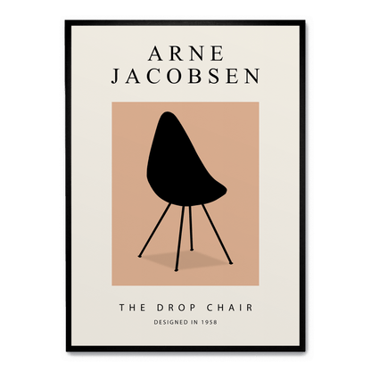 The Drop Chair | Modern Art Poster | Contemporary Chair Design | Home Decor Wall Art | Artistic Print for Living Room | Stylish Architectural Poster