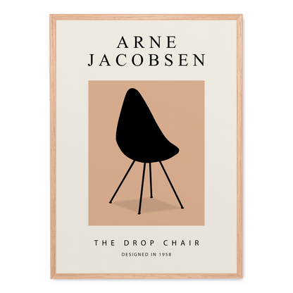The Drop Chair | Modern Art Poster | Contemporary Chair Design | Home Decor Wall Art | Artistic Print for Living Room | Stylish Architectural Poster