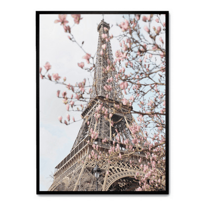 Poster | Eiffel Tower with Flowers | Artistic Home Decor Wall Art