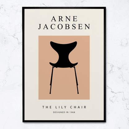The Lily Chair | Botanical Art | Vintage Style | High-Quality Print | Elegant Floral Poster for Home & Garden Decor